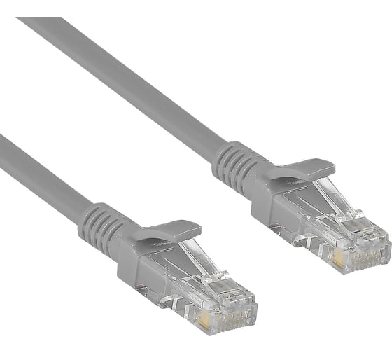 Патч-корд ExeGate UTP-RJ45-RJ45-C6-0,5M-GY, UTP, cat.6, 0,5м, серый 272314 1