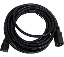 Кабель монитор - компьютер ExeGate UPS-устройство Power EC-5P IEC 3/1.0mm2, медь, черный, 10A, 5м 280632
