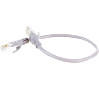 Медный патч-корд ExeGate UTP-RJ45-RJ45-5e-CU-0,3M-GY, UTP, cat.5e, 0.3м, серый 282008