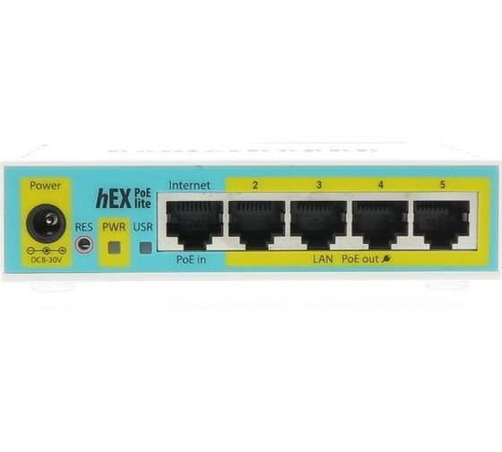 Маршрутизатор Mikrotik 5 портовый с поддержкой PoE RB750UPr2