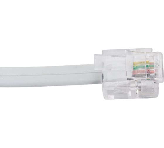 Телефонный шнур-удлинитель REXANT RJ-11, 6P-4C, 25 м, белый 18-3251