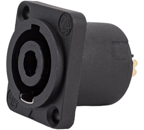 Панельная 4-контактная розетка под спикон PROCAST cable F-SP4NP SPEAKON НФ-00000436
