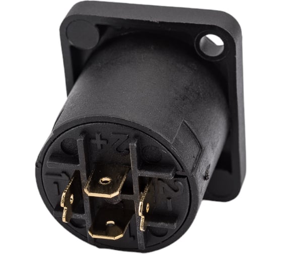 Панельная 4-контактная розетка под спикон PROCAST cable F-SP4NP SPEAKON НФ-00000436