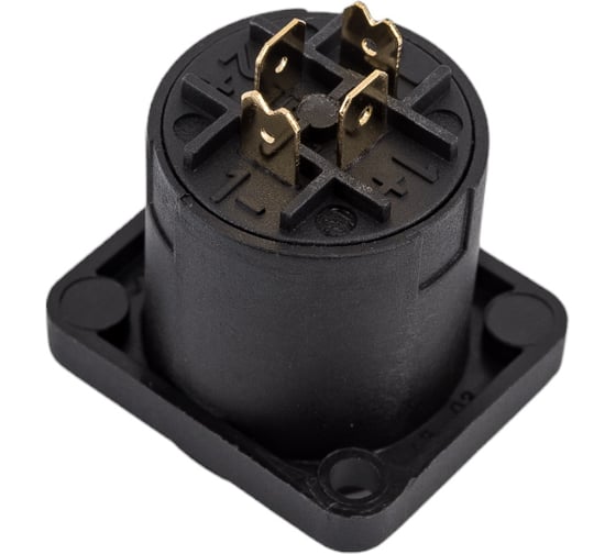 Панельная 4-контактная розетка под спикон PROCAST cable F-SP4NP SPEAKON НФ-00000436