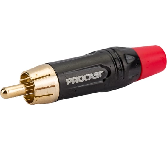 Разъем PROCAST cable RCA6/TT/Red RCA male, красный маркер НФ-00000432 1