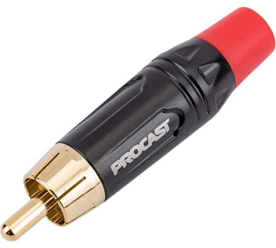 Разъем PROCAST cable RCA6/TT/Red RCA male, красный маркер НФ-00000432