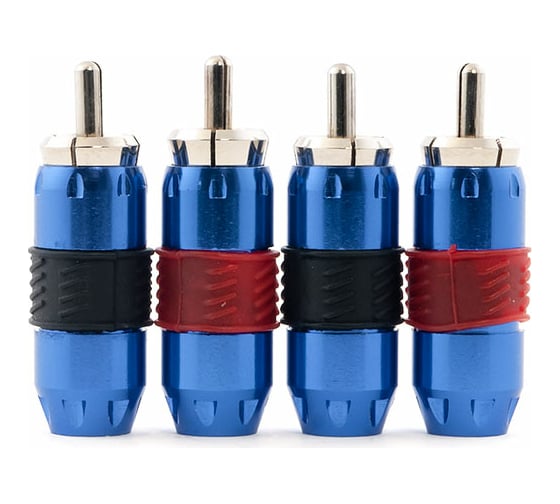 Коннектор RCA SWAT,синий, упак 4 штуки SRCA-01 1