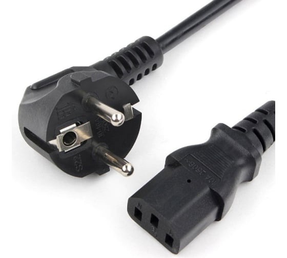 Шнур Power Cube ПВС-АП 3х0,75, S22C13-250-10-3, черный, 3,0м, C13, 3x0.75, 10А, с заземлением, Россия RPC-186BLPRO3 1