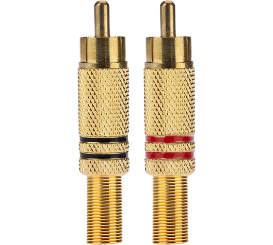 Разъем штекер RCA PROCONNECT металл пайка черный/красный Gold 100 шт 14-0405-1