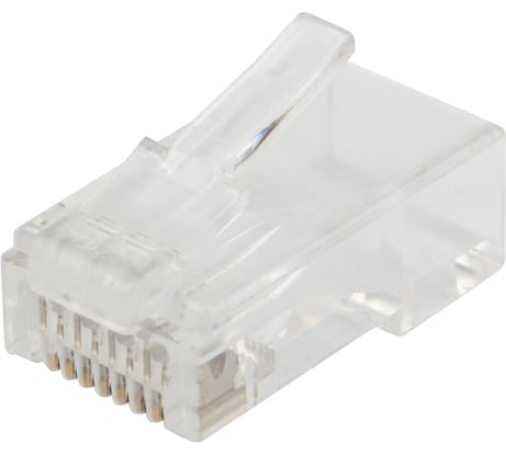 Сетевой разъем LAN на кабель REXANT штекер RJ-45 (8Р8С) под обжим, категория 6, 10шт 06-0085-A10