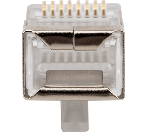 Сетевой разъем LAN на кабель REXANT штекер RJ-45 (8Р8С), под обжим, в экране, 10 шт. 06-0082-A10