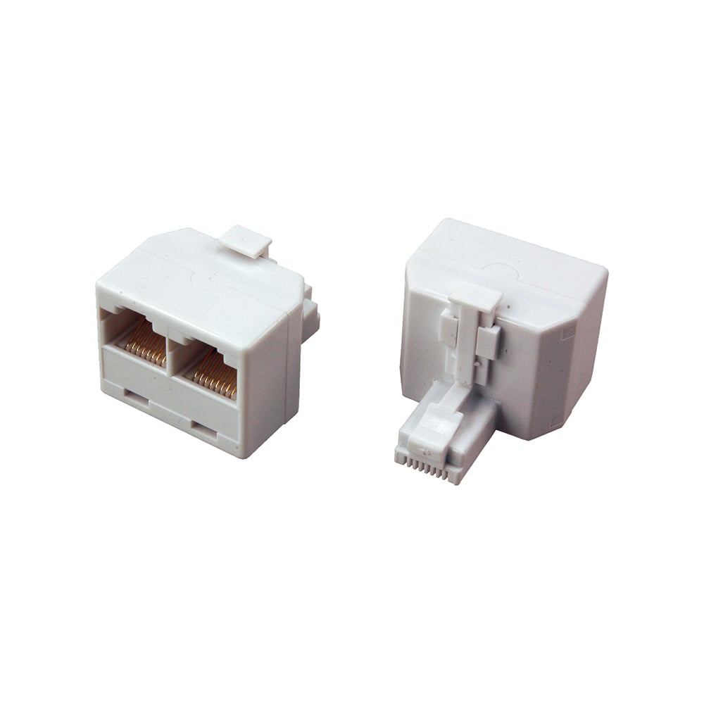 Сетевой переходник LAN REXANT штекер RJ-45 (8Р8С) -2 гнезда RJ-45 (8Р8С ...