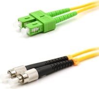 Оптический переходной патч-корд REXANT (SM), 9/125 (OS2), SC/APC-FC/UPC, дуплекс, PVC, 5м 50-2857-1