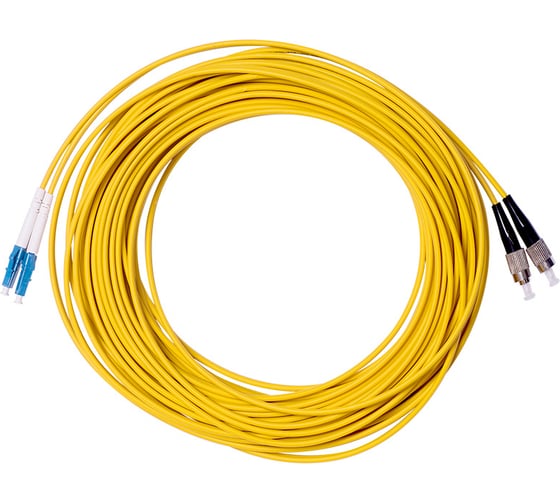 Оптический переходной патч-корд REXANT (SM), 9/125 (OS2), LC/UPC-FC/UPC, (Duplex), LSZH, 15м 50-2530
