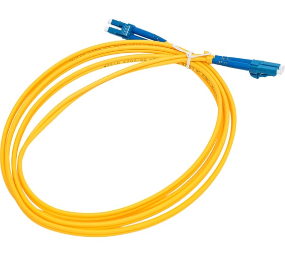 Оптический патч-корд REXANT (SM), 9/125 (OS2), LC/UPC-LC/UPC, 3 мм (Duplex), LSZH, 2 м 50-2478-1