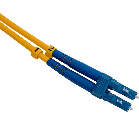 Оптический патч-корд REXANT (SM), 9/125 (OS2), LC/UPC-LC/UPC, 3 мм (Duplex), LSZH, 2 м 50-2478-1