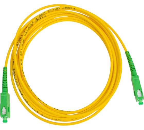 Оптический патч-корд REXANT (SM), 9/125 (OS2), SC/APC-SC/APC, (Simplex), LSZH, 3м 50-2024 1