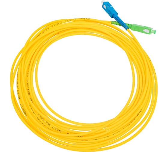 Оптический переходной патч-корд REXANT (SM), 9/125 (OS2) SC/APC-SC/UPC, (Simplex), LSZH, 7м 50-2061