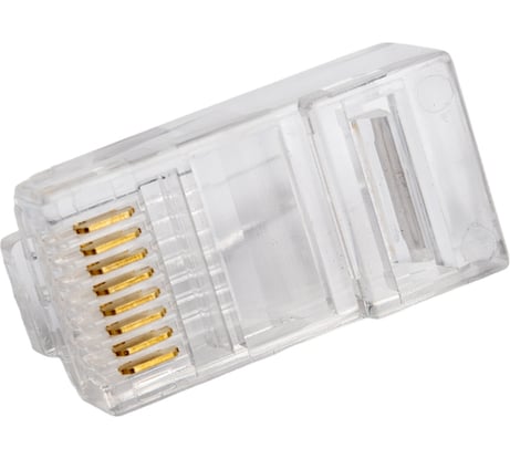 Разъем RJ-45 (8P8C) PROCONNECT под витую пару, UTP, категория 5e, 5шт 05-1021-6-9