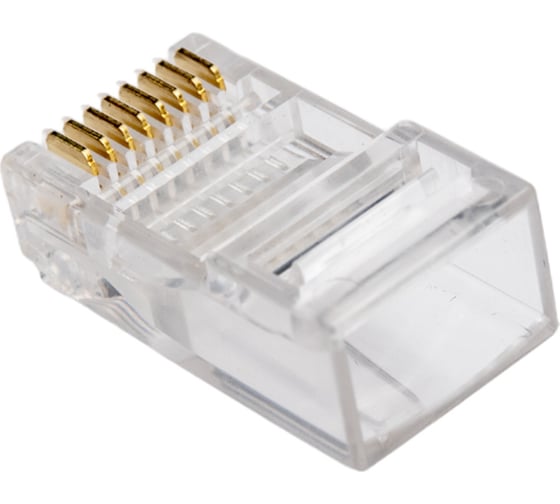Разъем RJ-45 (8P8C) PROCONNECT под витую пару, UTP, категория 5e, 5шт 05-1021-6-9