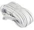 Телефонный удлинитель RJ-11 (6р4с) Retic 15м, белый, TWCS-TEC-15M-W 6