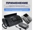Телефонный удлинитель RJ-11 (6р4с) Retic 15м, черный, TWCS-TEC-15M-B 4