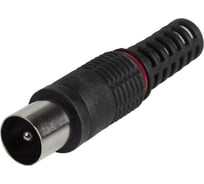 Антенный штекер ТВ PROCONNECT без пайки черный 100 шт 05-2042-2