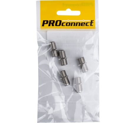 Антенный переходник PROCONNECT RG-6, SAT, гнездо F - гнездо F, бочка, 5шт 05-4201-6-9