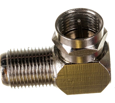 Антенный угловой переходник PROCONNECT RG-6, SAT, штекер F - гнездо F, 5шт 05-4203-4-9