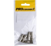Антенный переходник PROCONNECT RG-6, SAT, гнездо F - гнездо ТВ, 5шт 05-4302-4-9