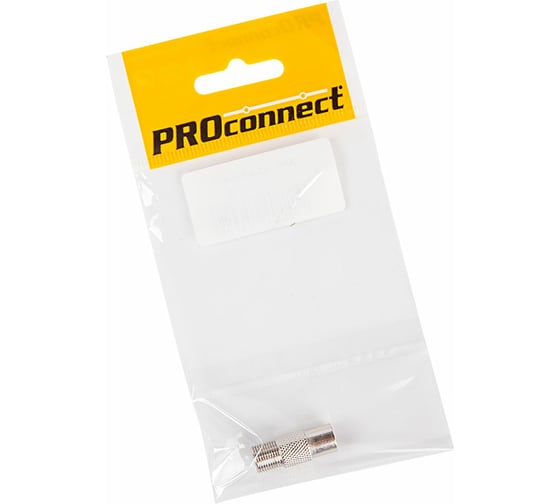 Антенный переходник PROCONNECT RG-6, SAT, гнездо F - гнездо ТВ 05-4302-4-7 1