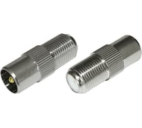 Переход F-гнездо на штекер ТВ REXANT 100 шт 05-4303