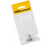 Антенный угловой переходник PROCONNECT RG-6, SAT, гнездо F - гнездо ТВ, 05-4312-4-7