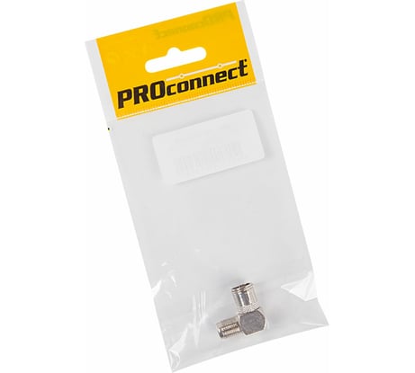 Антенный угловой переходник PROCONNECT RG-6, SAT, гнездо F - гнездо ТВ, 05-4312-4-7