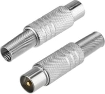 Антенный разъем REXANT штекер TV с пружиной, RG-6 06-0016-A