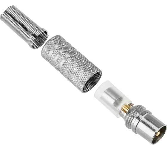 Антенный разъем REXANT штекер TV с пружиной, RG-6 06-0016-A