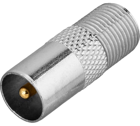 Антенный переходник REXANT RG-6, SAT, гнездо F - штекер ТВ 06-0025-A