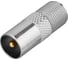Антенный переходник REXANT RG-6, SAT, гнездо F - штекер ТВ 06-0025-A 1