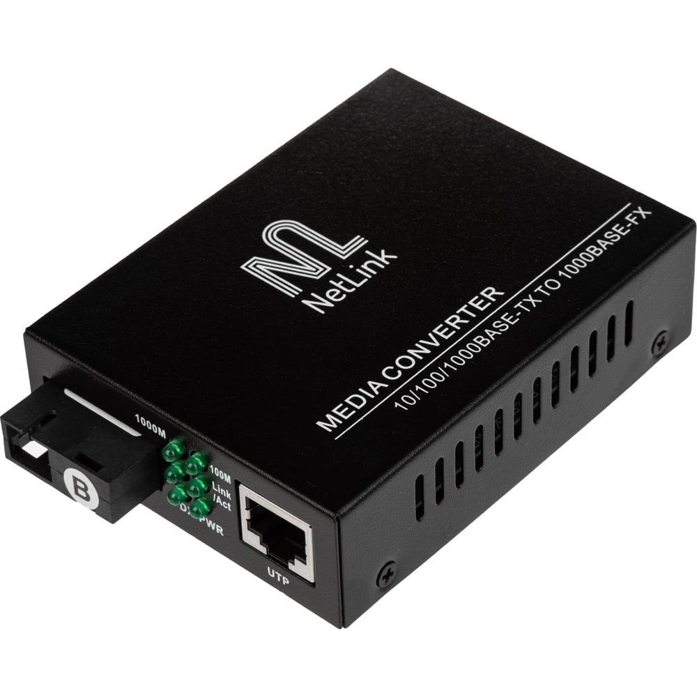 Медиаконвертер netlink ge-920b20sc (tx-1550nm, rx-1310nm) 10/100/1000 mb ут000004763