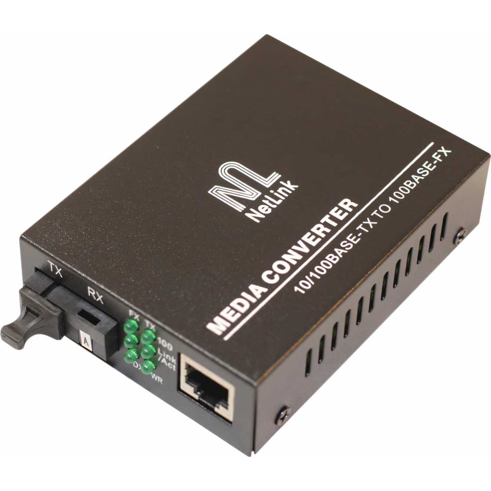 Медиаконвертер Netlink GE-920A20SC (Tx-1310nm, Rx-1550nm) 10/100/1000 ...