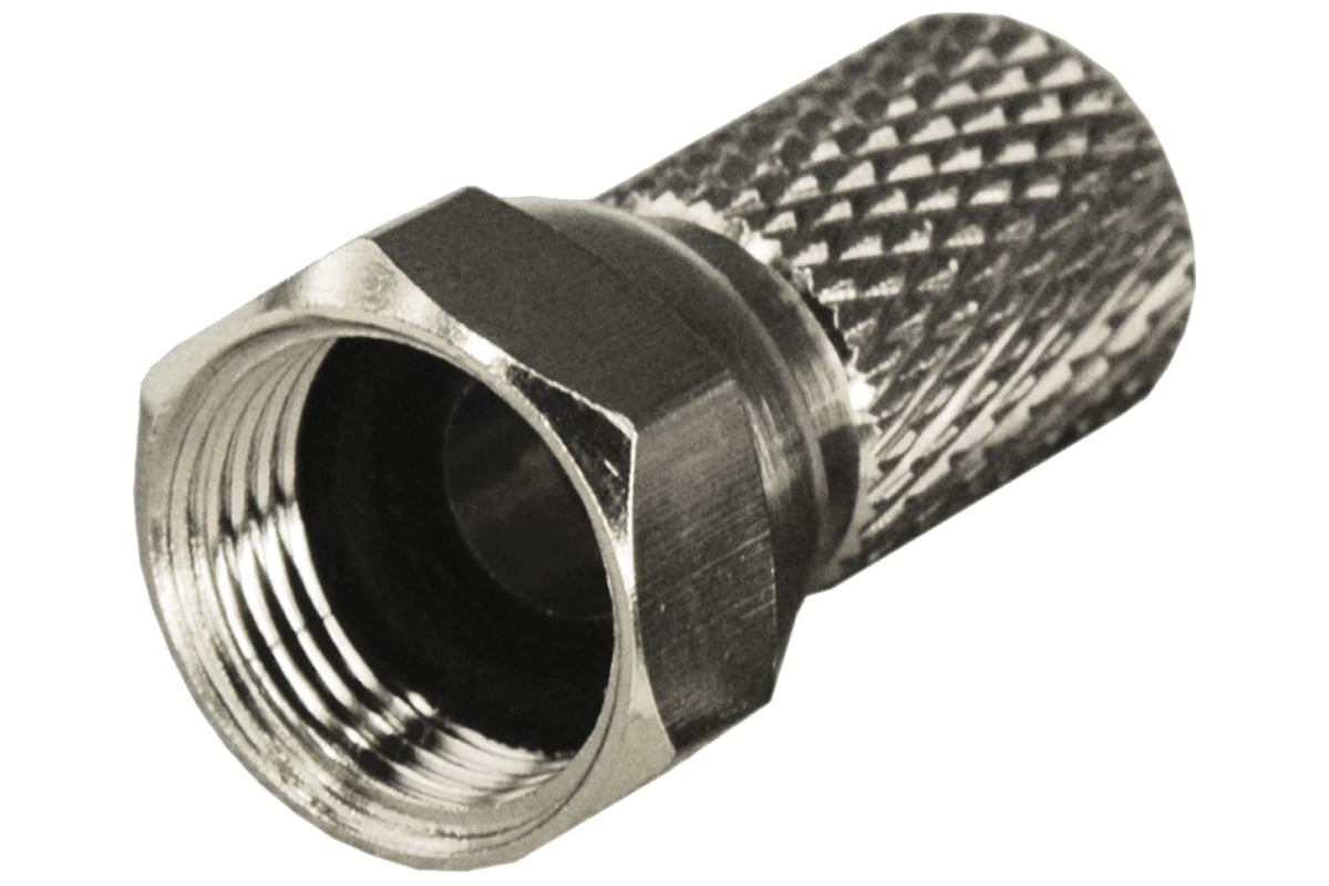 F-разъем REXANT RG-6, SAT, с резиновым уплотнителем 100 шт 05-4005 ...