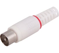 Антенный штекер ТВ PROCONNECT без пайки белый 100 шт 05-2041-2