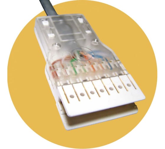 Патч-корд LANMASTER 110 тип - RJ45, 4 пары, UTP, 1 м, LAN-45-P4-1m