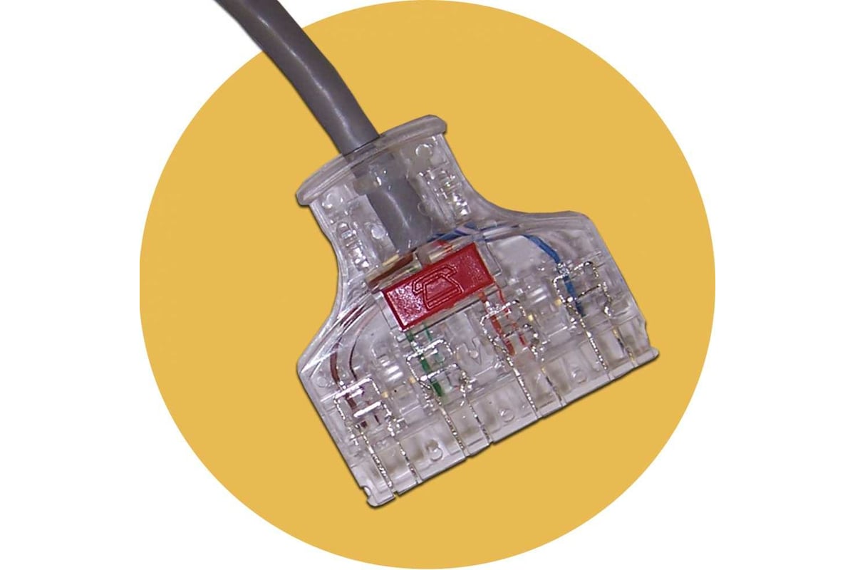 Патч-корд LANMASTER 110 тип - RJ45, 4 пары, UTP, кат 6, 2 м, LAN-45-P4 ...