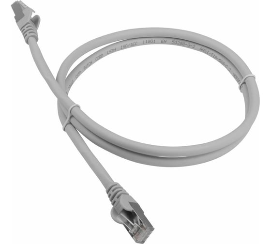 Патч-корд LANMASTER RJ45 - RJ45, 4 пары, FTP, категория 6, 7 м, серый, LAN6-S45-45-7.0-GY 1