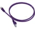 Патч-корд LANMASTER RJ45 - RJ45, 4 пары, UTP, категория 5е, 1.5 м, фиолетовый, LSZH, LAN-PC45/U5E-1.5-VI 1
