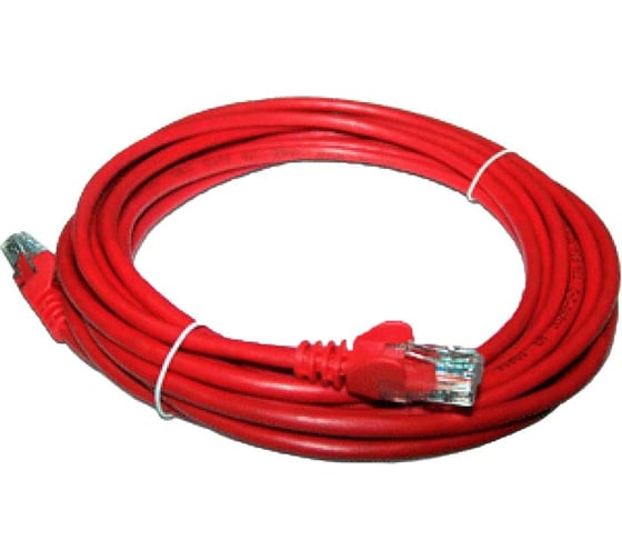 Патч-корд LANMASTER RJ45 - RJ45, 4 пары, UTP, категория 5е, 5 м, оранжевый, LAN-45-45-5.0-OR
