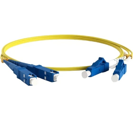 Оптический патч-корд TWT PVC, дуплексный, LC/UPC-SC/UPC, SM OS2, 10 м 2LC-2SC/SU-10 TWT-2LC-2SC/SU-10