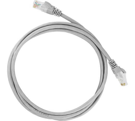 Патч-корд TDM ELECTRIC народный U/UTP Cat 5e 4PR 24AWG PVC, литой, 0,5 м, серый SQ0115-0001