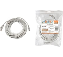 Патч-корд TDM ELECTRIC народный U/UTP Cat 5e 4PR 24AWG PVC, литой, 10 м, серый SQ0115-0008
